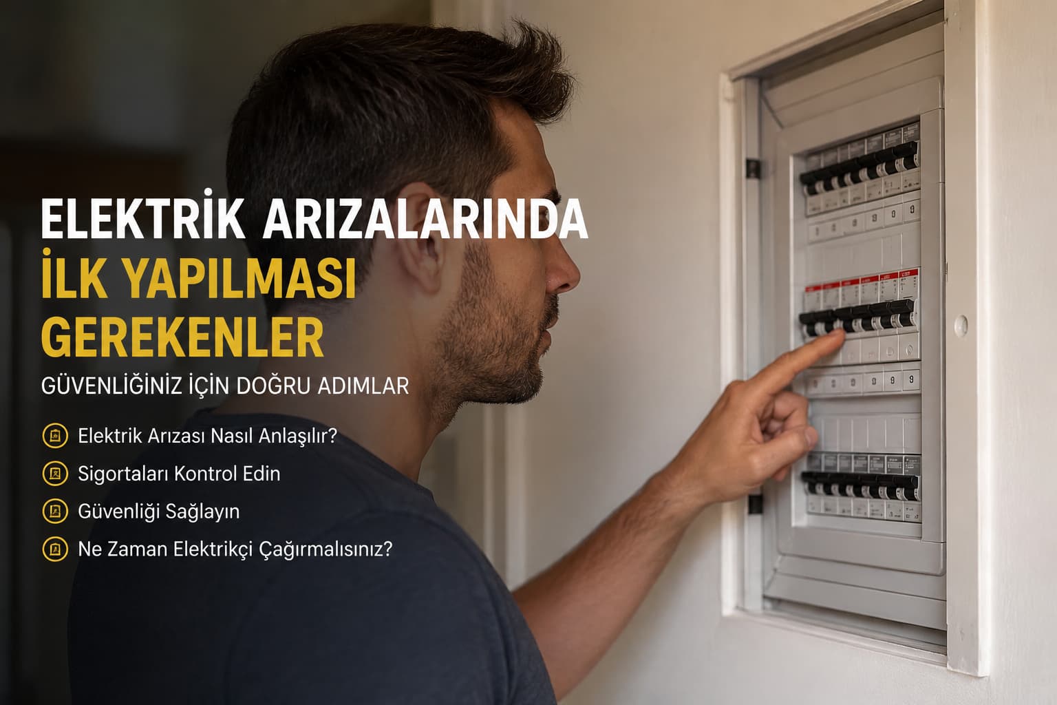 Elektrik Arızalarında İlk Yapılması Gerekenler Nelerdir?